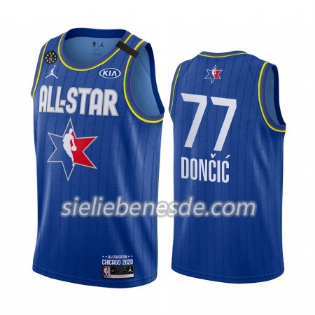 Herren NBA Dallas Mavericks Trikot Luka Doncic 77 2020 All-Star Jordan Brand Blau Swingman